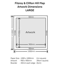 Load image into Gallery viewer, Fitzroy North &amp; Clifton Hill Map Illustrated Print

