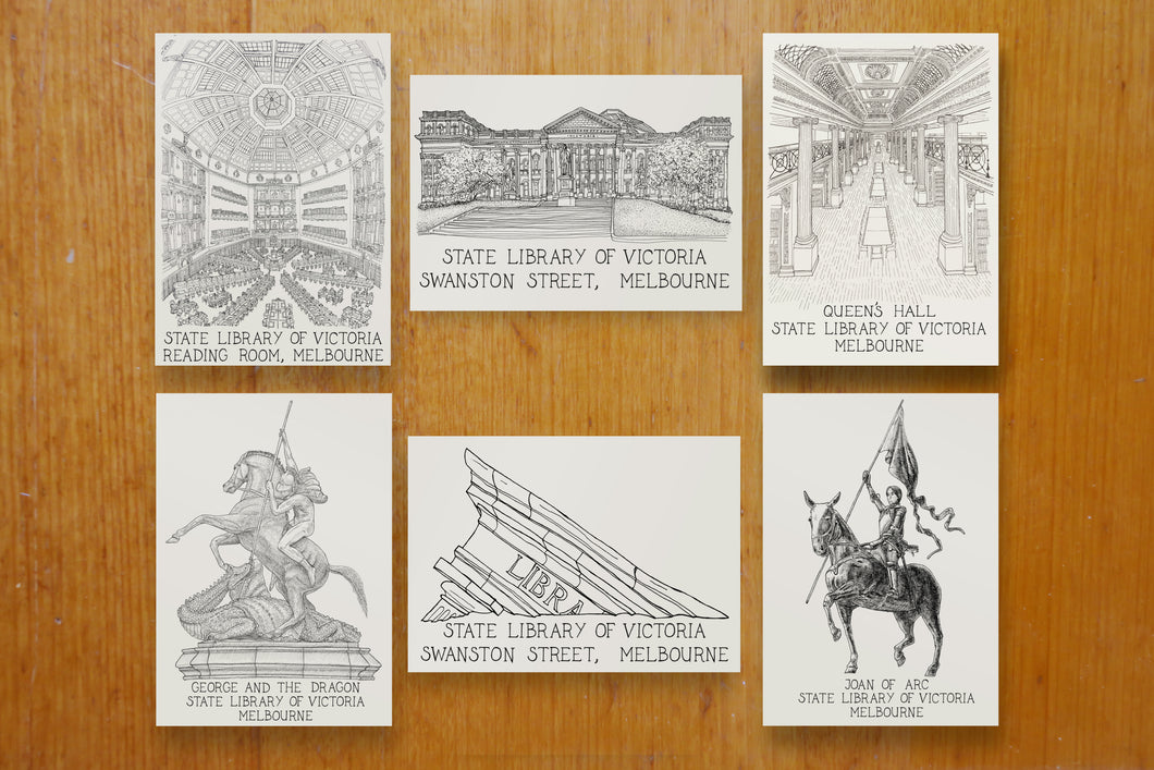 State Library Victoria Postcard Pack