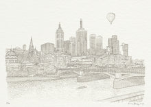 Load image into Gallery viewer, Melbourne Princes Bridge, Line Print
