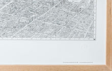 Load image into Gallery viewer, The Melbourne Map - Black &amp; White Poster
